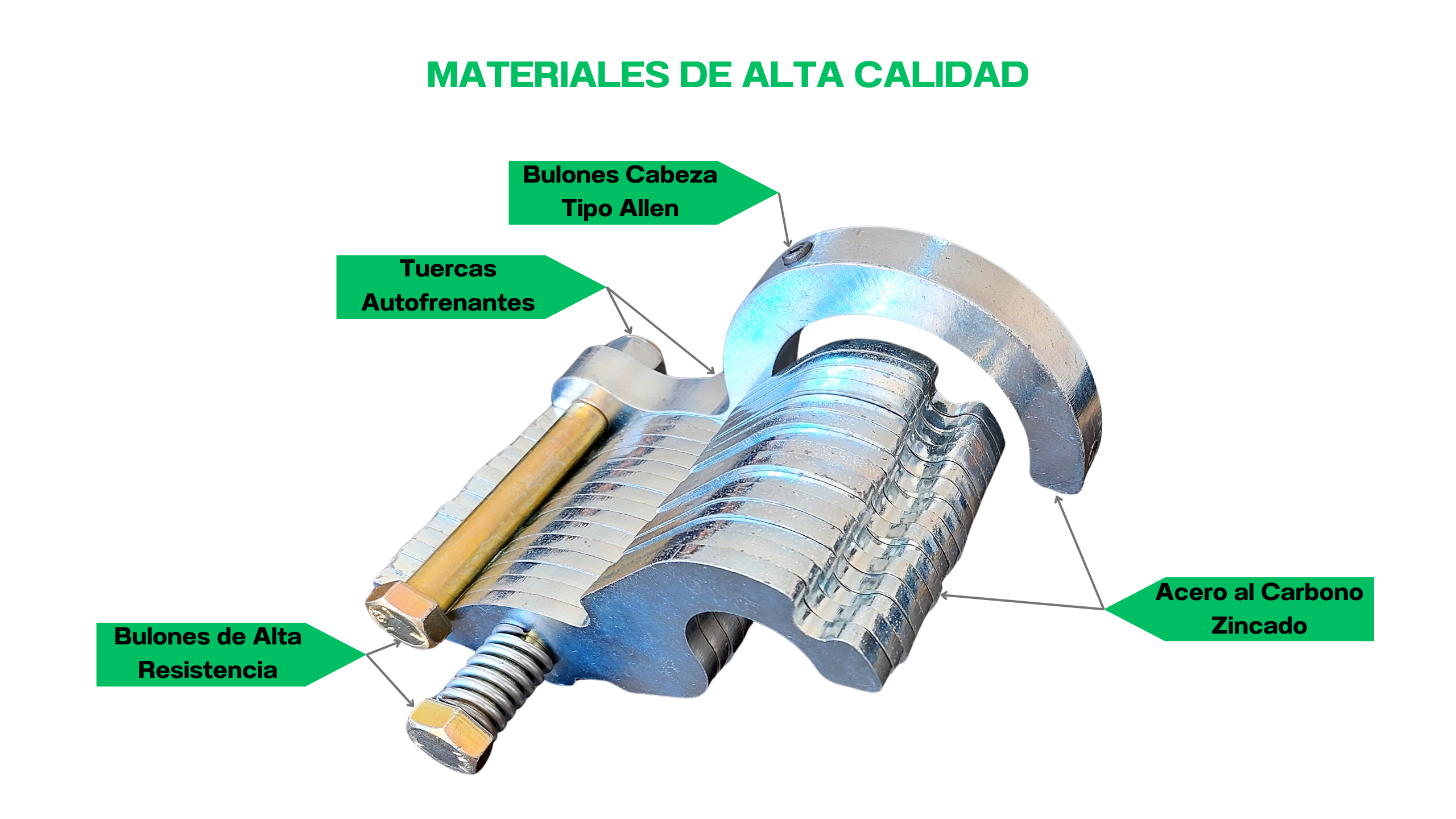 Topes para Cilindros Hidráulicos tipo GALGAS. Marca PRÁCTICO